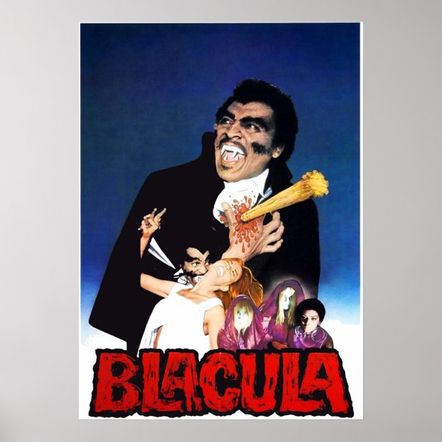 Blacula 1972 Blaxploitation Horror v6 Poster (Front)
