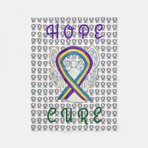 Bladde Cancer Awareness Ribbon Soft Chemo Blankets
