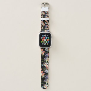Bladder Campion Bells: Watercolor Floral Apple Watch Band