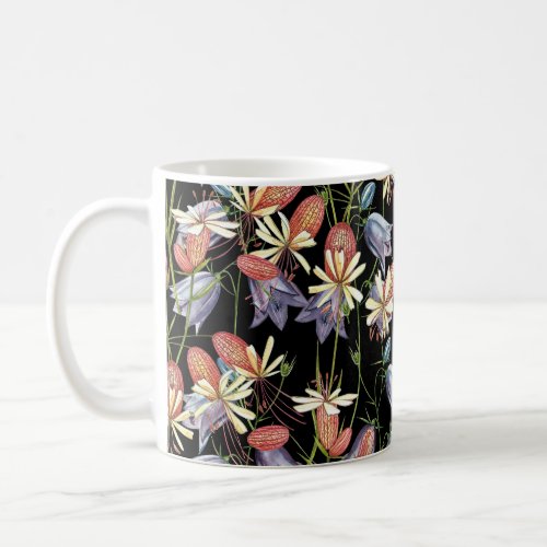 Bladder Campion Bells Watercolor Floral Coffee Mug