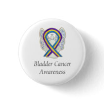 Bladder Cancer Angel Awareness Ribbon Pins