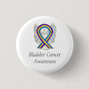 Bladder Cancer Angel Awareness Ribbon Pins
