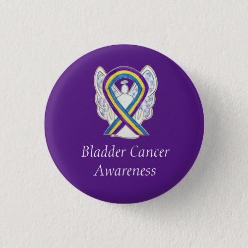 Bladder Cancer Angel Awareness Ribbon Pins