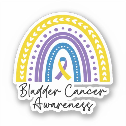 Bladder Cancer Awareness Bladder Cancer Support Sticker