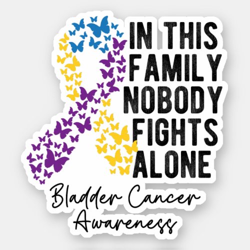 Bladder Cancer Awareness Bladder Cancer Support Sticker