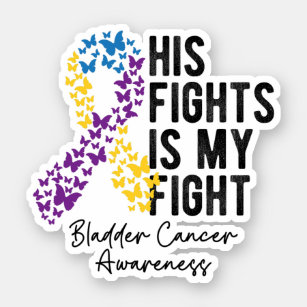 Bladder Cancer Awareness, Bladder Cancer Support Sticker
