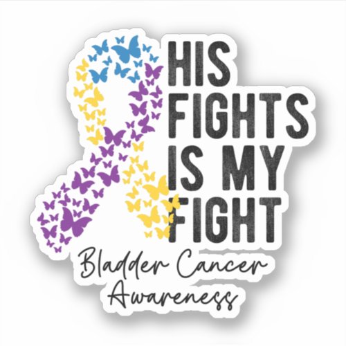 Bladder Cancer Awareness Bladder Cancer Support Sticker