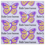 Bladder Cancer Awareness Butterfly Fabric