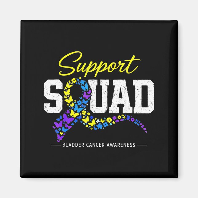 Bladder Cancer Awareness Family Support Squad Magnet (Front)