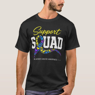 Bladder Cancer Awareness Family Support Squad T-Shirt