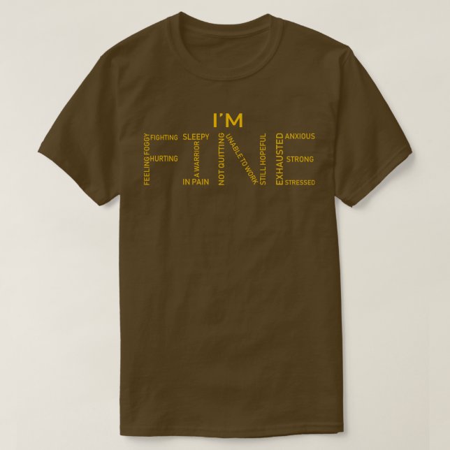Bladder Cancer Awareness Fine Word Art In This Fam T-Shirt (Design Front)