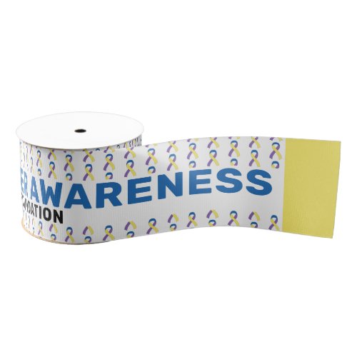 Bladder Cancer Awareness Pattern Ribbon