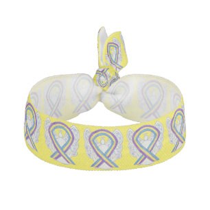 Bladder Cancer Awareness Ribbon Angel Hair Ties
