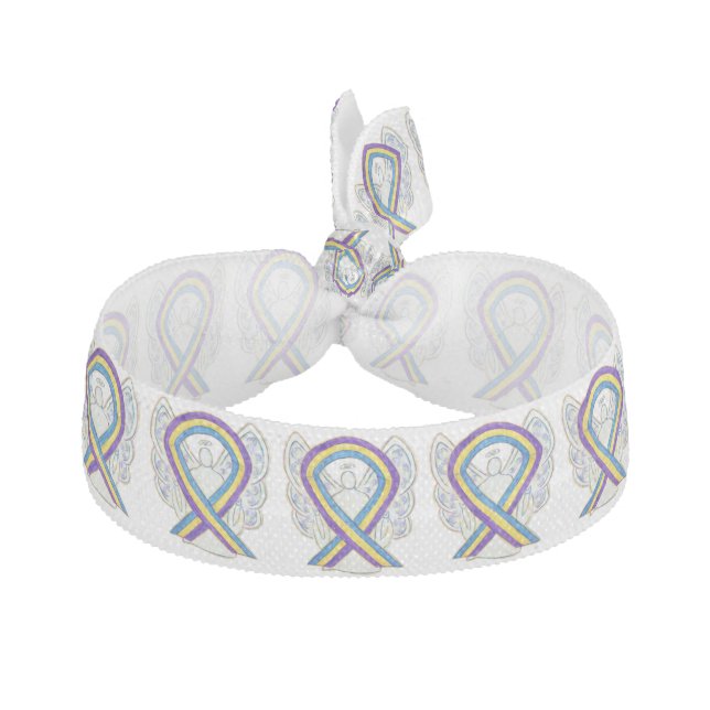 Bladder Cancer Awareness Ribbon Angel Hair Ties (Front)