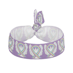 Bladder Cancer Awareness Ribbon Angel Hair Ties