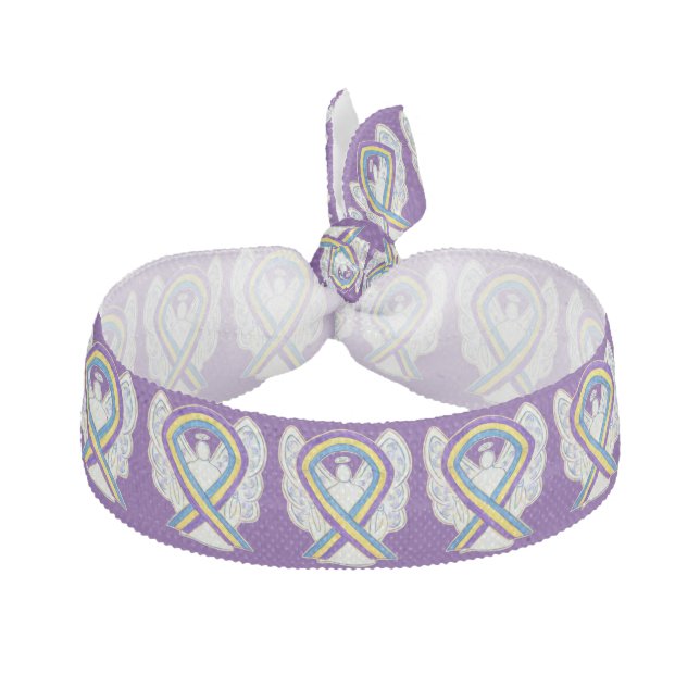Bladder Cancer Awareness Ribbon Angel Hair Ties (Front)