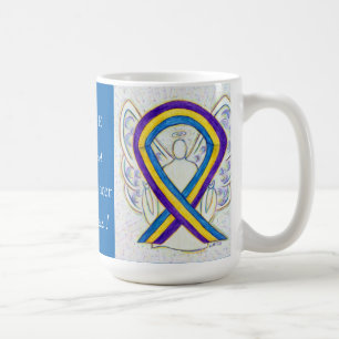 Bladder Cancer Awareness Ribbon Angel Mug