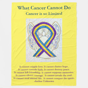 Bladder Cancer Awareness Ribbon Art Chemo Blanket