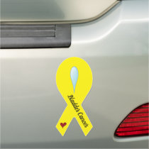 Bladder Cancer Awareness Ribbon Car Magnet