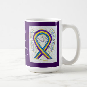 Bladder Cancer Awareness Ribbon Coffee Mugs