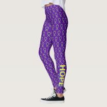 Bladder Cancer Awareness Ribbon Custom Leggings