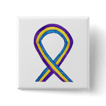 Bladder Cancer Awareness Ribbon Custom Pin Buttons