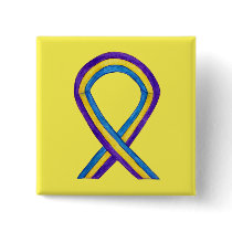 Bladder Cancer Awareness Ribbon Custom Pin Buttons