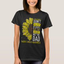 Bladder Cancer Awareness Ribbon Dad Warrior T-Shirt