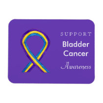 Bladder Cancer Awareness Ribbon Gift Magnet