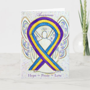 Bladder Cancer Awareness Ribbon Greeting Card