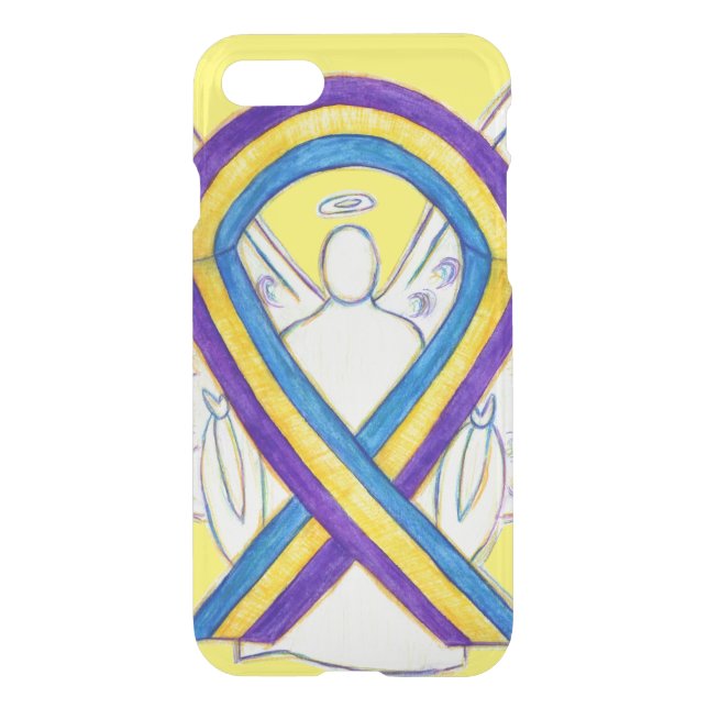 Bladder Cancer Awareness Ribbon iPhone 7 Case (Back)