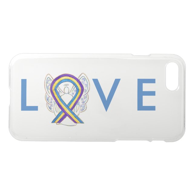 Bladder Cancer Awareness Ribbon iPhone 7 Case (Back Horizontal)
