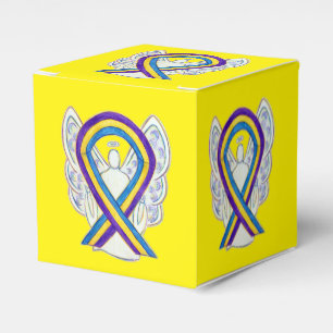 Bladder Cancer Awareness Ribbon Party Favor Box