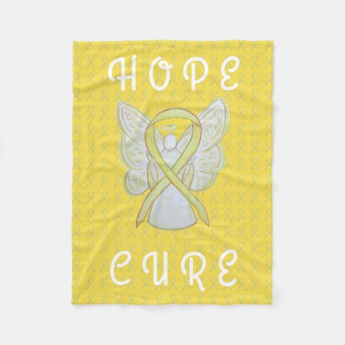 Bladder Cancer Awareness Ribbon Soft Chemo Blanket