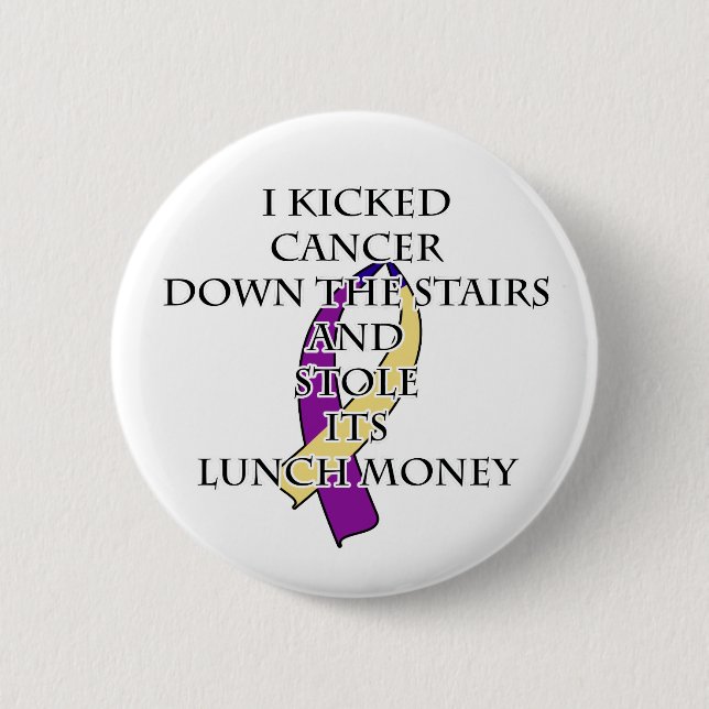 Bladder Cancer Bully Pinback Button (Front)