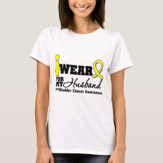 Bladder Cancer I Wear Yellow Ribbon For My Husband T-Shirt