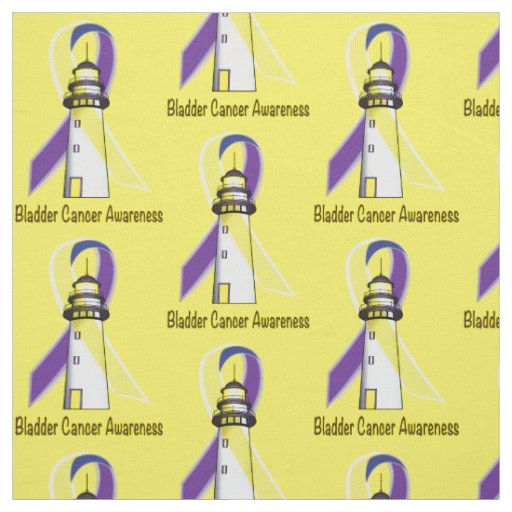 Bladder Cancer Lighthouse of Hope Fabric
