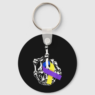 Bladder Cancer Middle Finger Bladder Cancer Keychain