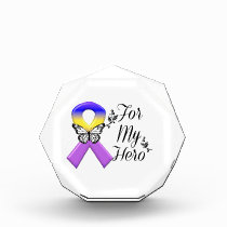 Bladder Cancer Ribbon For My Hero Award
