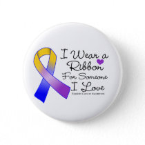 Bladder Cancer Ribbon Someone I Love Pinback Button