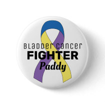 Bladder Cancer Ribbon White Button