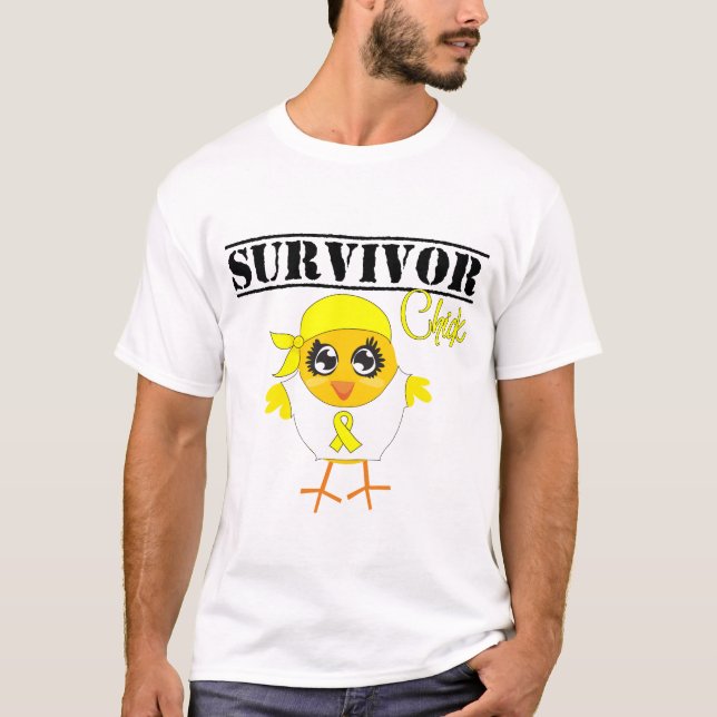 Bladder Cancer Survivor Chick T-Shirt (Front)