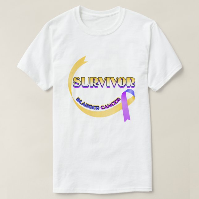 Bladder Cancer Survivor T-Shirt (Design Front)