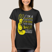 Bladder Cancer Warrior Awareness Ribbon Disease T-Shirt