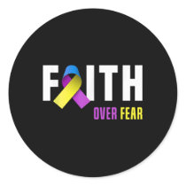 Bladder Cancer Warrior Faith God Bladder Cancer Aw Classic Round Sticker