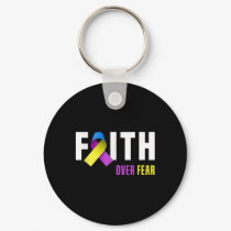 Bladder Cancer Warrior Faith God Bladder Cancer Aw Keychain