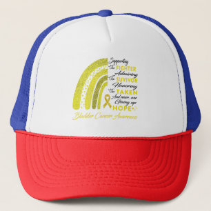 Bladder Cancer Warrior Supporting Fighter Trucker Hat