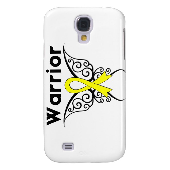 Bladder Cancer Warrior Tribal Butterfly Galaxy S4 Covers