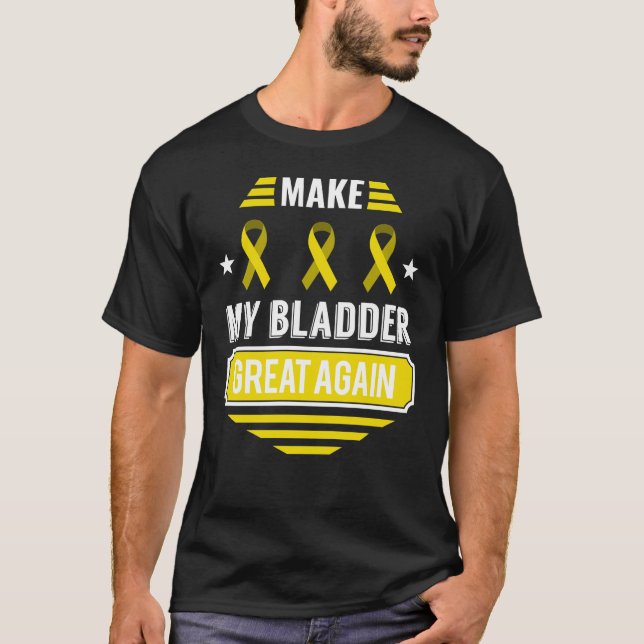 Bladder Tumor Survivor Cancer Awareness Bladder Ca T-Shirt (Front)