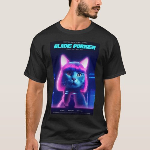 Blade Purrer Movie Parody T_Shirt